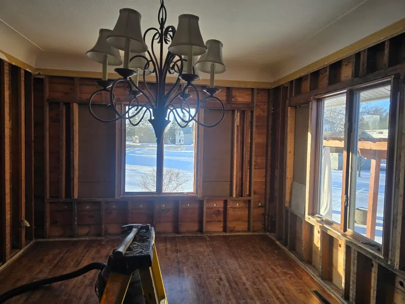 Garage space cleared during junk removal service