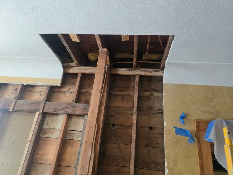 Storage area cleanout with debris hauled away