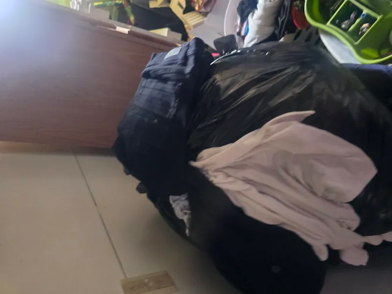 Home cleanout with furniture and household items to remove