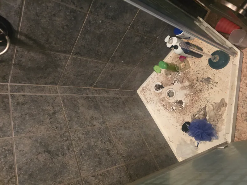 Cluttered space cleared during residential junk removal