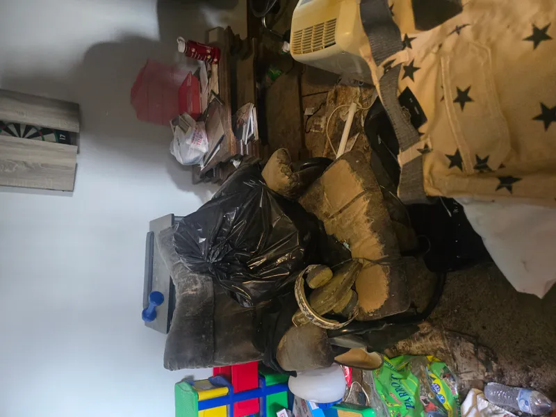 Home junk removal — clearing out a packed room