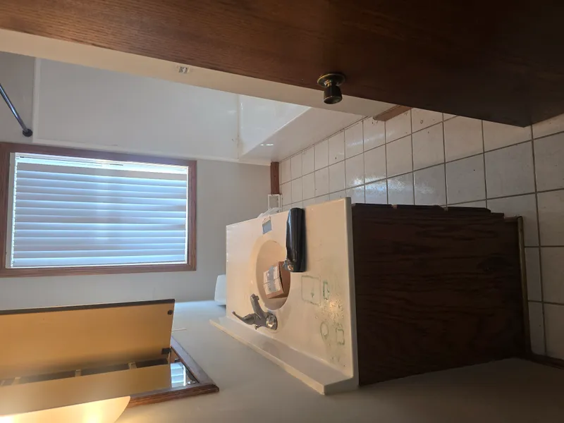 Storage cleanout — items sorted and removed